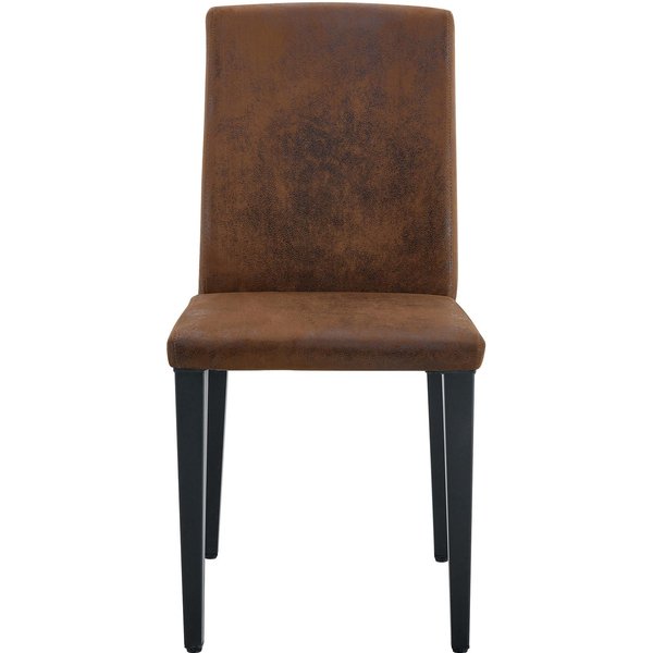 Chaise De Salle à Manger, Marron+Noir Aosom France-image