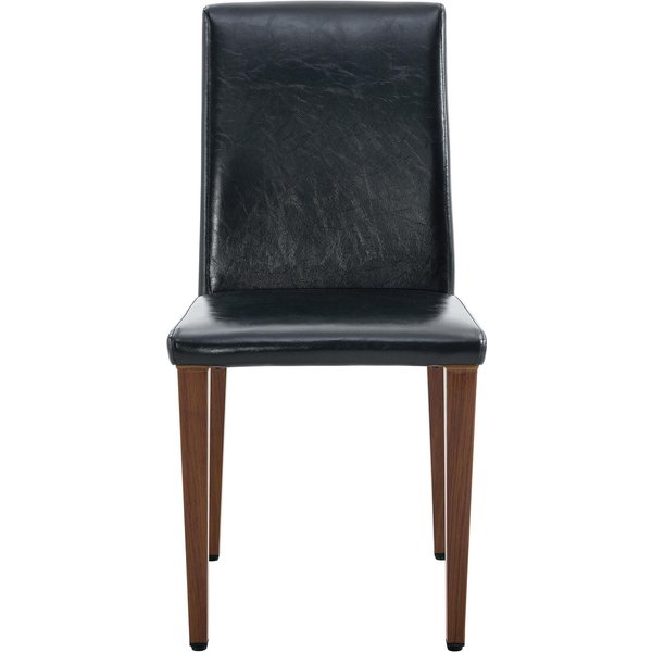 Chaise De Salle à Manger, Noir+Noyer Aosom France-image