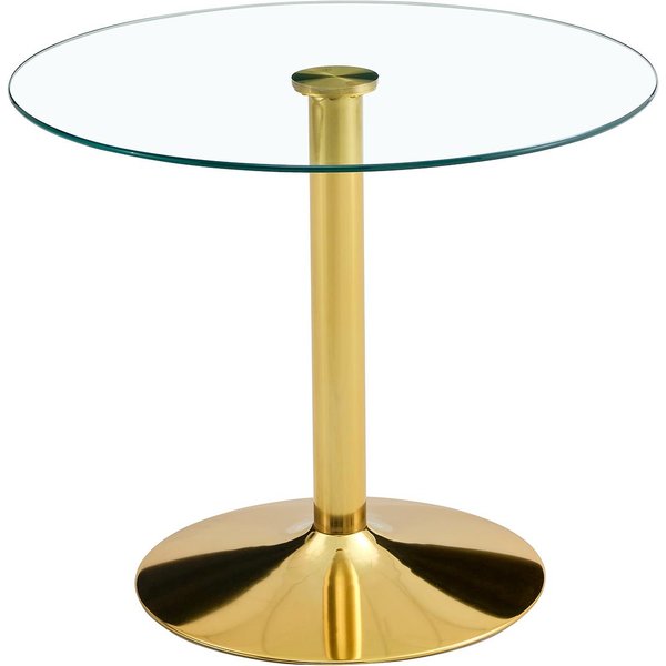 Table Ronde Moderne En Verre, Transparent Aosom France-image