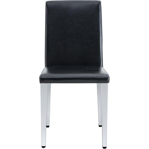 Chaise De Salle à Manger, Noir+Argenté Aosom France-image