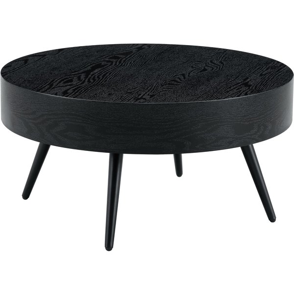 Table Basse Ronde, Noir Aosom France-image