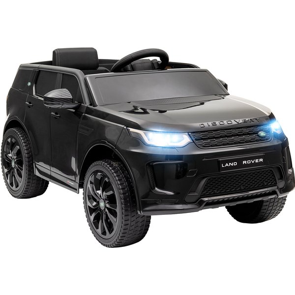 Aiyaplay Voiture éLectrique Pour Enfants Land Rover Discovery Sport, 12V Avec TéLéCommande, LumièRes Led, Pour 3-6 Ans, Noir-image