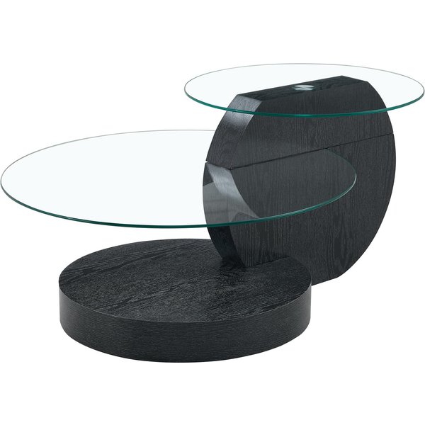 Table Basse Moderne Minimaliste, Transparent Aosom France-image