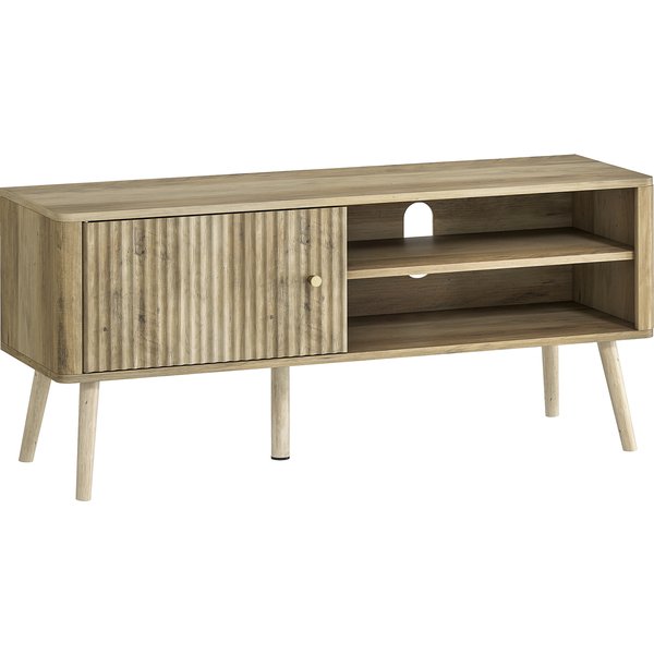 HOMCOM TV Stand Cabinet for TVs up to 55" - Oak