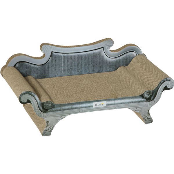 PawHut Cat Scratching Board Cardboard Cat Scratchers Lounger Bed, 60 x 29 x 26.5cm | Aosom Ireland