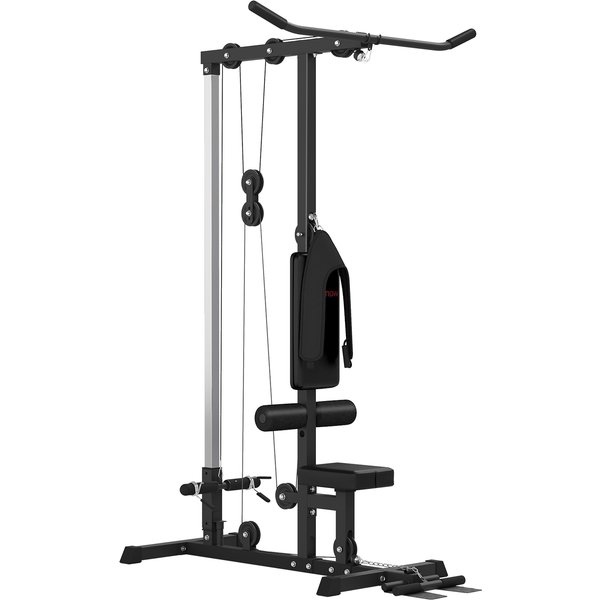 Sportnow Station De Musculation Station à Poulie, Tirage Poitrine - Lat Pulldown Machine - Banc De Musculation Musculation-image