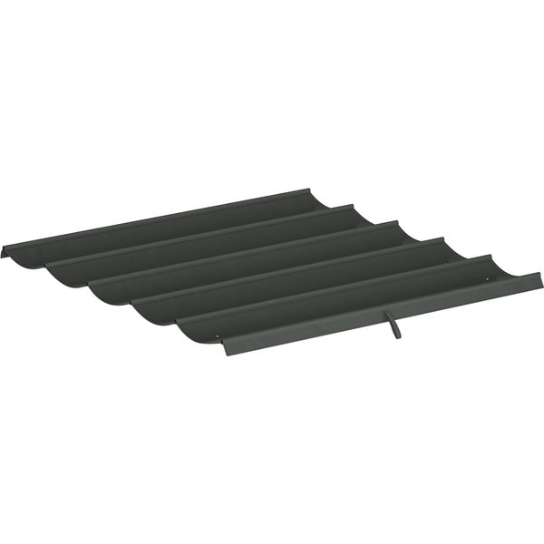 Outsunny Ersatzdach für Pergola 2,5 x 2,55 m Pergola-Dach mit Entwässerungslöchern, Schattenabdeckung für Garten & Terrasse, dunkelgrau Aosom.de