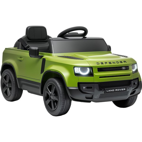 AIYAPLAY Land Rover Licensed 12V Kids Ride on Car with Remote, Suspension, Slow Start, 3 Speeds, Lights, Music, Horn, Green