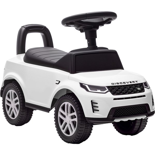 Aiyaplay Voiture Porteur Land Rover Discovery Sous Licence — 18–36 Mois, Coffre, Klaxon Et Sons Moteur, Blanc-image