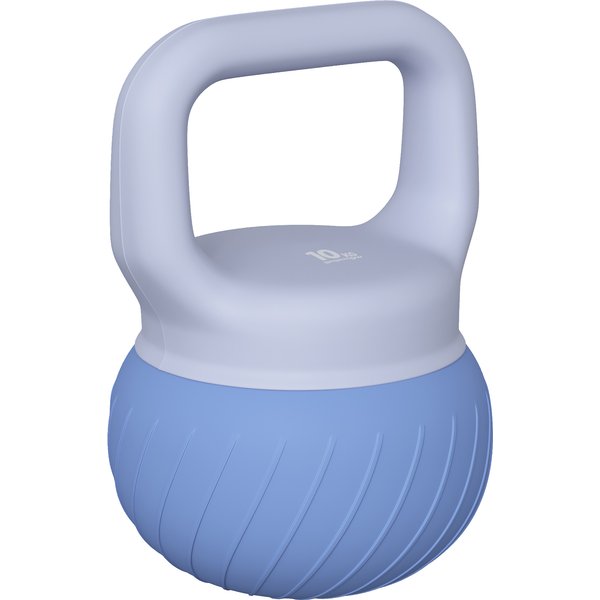 SPORTNOW Soft Kettlebell, 10kg Kettle Bell with Anti-Slip Grip for Home Gym Weight Lifting and Strength Training