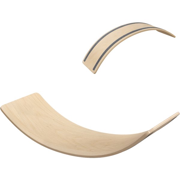 AIYAPLAY Wooden Balance Board for Children 3-8 Years Old, Natural Aosom UK