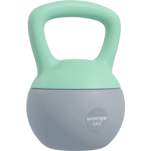 SPORTNOW 6KG Kettlebell, Soft Kettle Bell with Non-Slip Handle for Home Gym Weight Lifting and Strength Training Aosom UK
