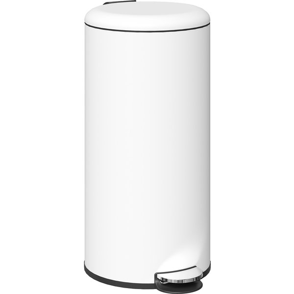 HOMCOM Mülleimer 30L Treteimer Kosmetikeimer Abfalleimer mit Deckel und Fußpedal, Müllbehälter mit Inneneimer, für Wohnzimmer, Büro, Metall, 36 x 30 x 63,5 cm Aosom