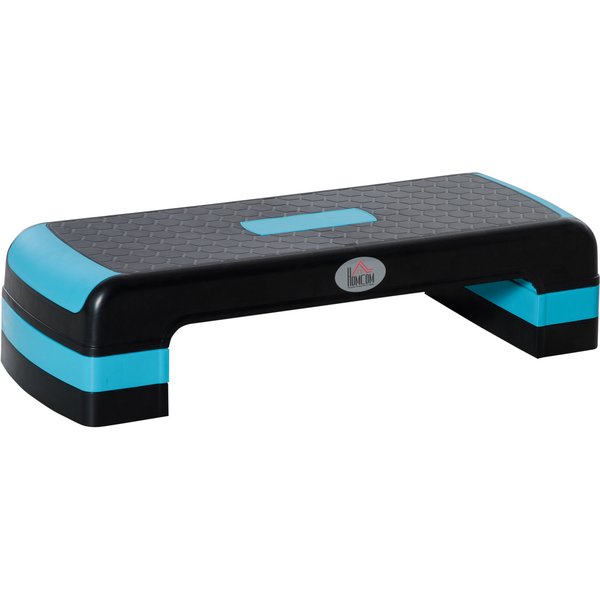 HOMCOM Aerobic Step, 10cm, 15cm & 20cm Height Adjustable Exercise Stepper, Nonslip Step Board Great for Home & Office Aosom UK