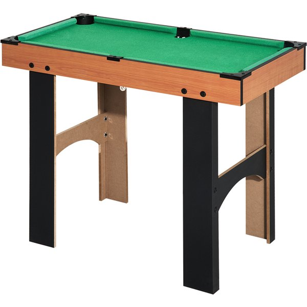 Homcom Table Multi Jeux 4 En 1 Babyfoot Billard Air Hockey Ping-Pong Avec Accessoires En Bois 92L X 78L X 80H Cm-image