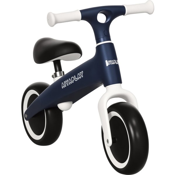 AIYAPLAY Toddler Balance Bike, Adjustable Seat for Ages 1.5-3, Lightweight Design, Sky Blue Aosom UK