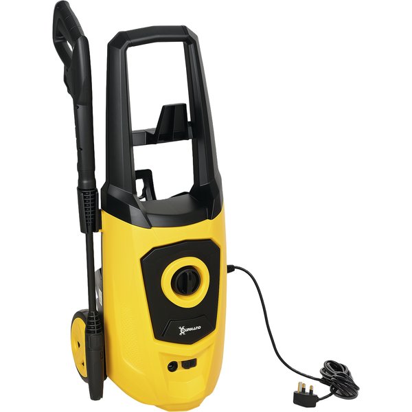 DURHAND 1800W High Pressure Washer, 150 Bar Pressure, 510 L/h Flow, High-Performance Portable Power Washer with 6M Hose for Garden, Car, Yellow