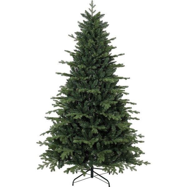 HOMCOM Künstlicher Weihnachtsbaum 210 cm, Weihnachtsbaum mit 2080 flammhemmenden Zweigen, automatisch ausklappbare Zweige und klappbarer Metallständer, Grün Aosom