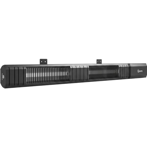 Outsunny 3000 W Electric Infrared Patio Heater, Wall Mounted IP65 Garden Heater with 9 Heat Settings, 24 H Timer, Black | Aosom Ireland