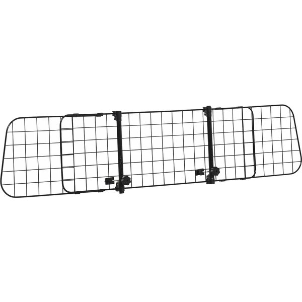 PawHut Hundeschutzgitter Auto Universal verstellbar Kofferraumgitter Trenngitter Metall schwarz (91-152) x 30 cm Aosom