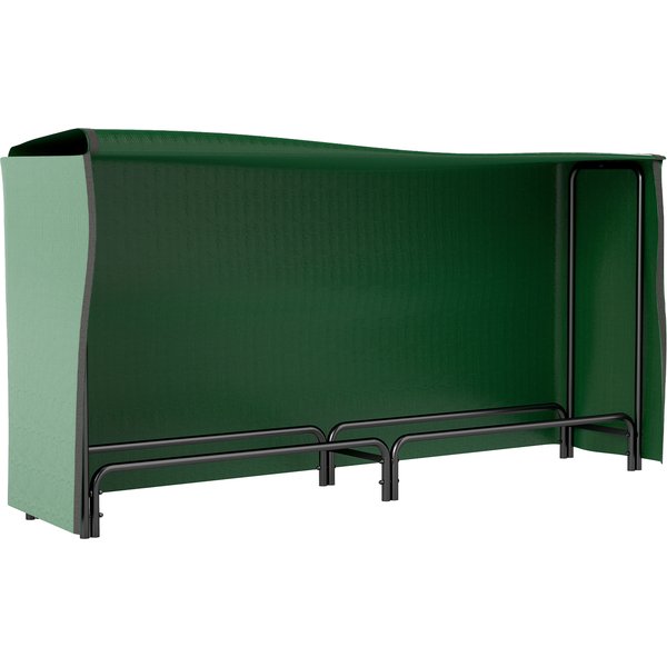 Outsunny Firewood Rack with Waterproof Cover, Heavy Duty Metal Log Store Indoors, Log Storage Holder for Outdoor Indoor Fireplace, 200 x 36 x 99 cm, Dark Green | Aosom Ireland