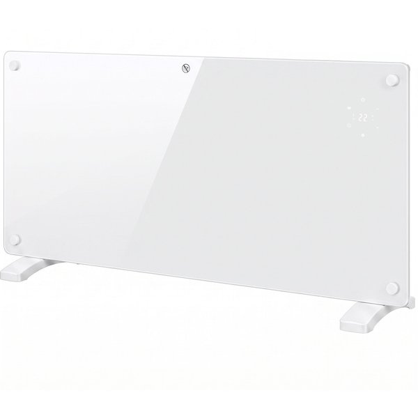 HOMCOM Smart Panel Heater Wall Mounted Freestanding, Electric Heater with Weekly Timer, Open Window & Anti-Frost, 2000W, White | Aosom Ireland