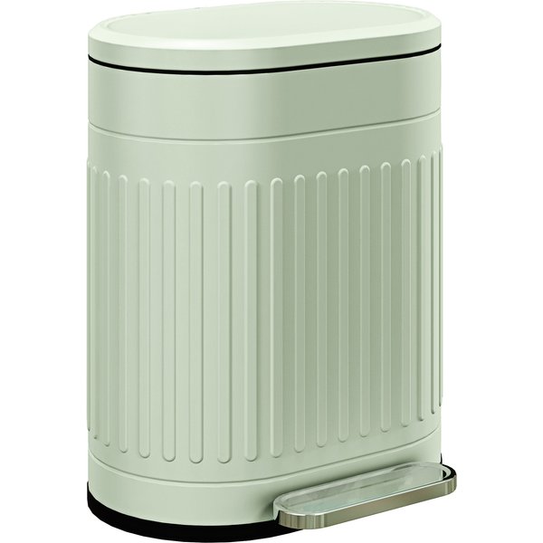 Homcom Poubelle De Cuisine Poubelle à PéDale 20L Couvercle à Fermeture Douce Seau IntéRieur Amovible 36,5 X 31,2 X 45 Cm Vert-image