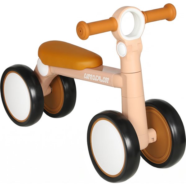 AIYAPLAY Balance Bike, Lightweight Baby Balance Bike with Foldable Design, Adjustable Seat, No Pedal for 1–2 Years, Pink | Aosom Ireland