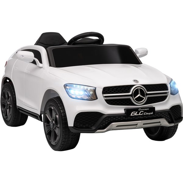 Aiyaplay Voiture éLectrique Enfants, VéHicule éLectrique 12V, TéLéCommande 2,4G, 3 Vitesses, DéMarrage Lent, 105X68X50Cm, Blanc-image