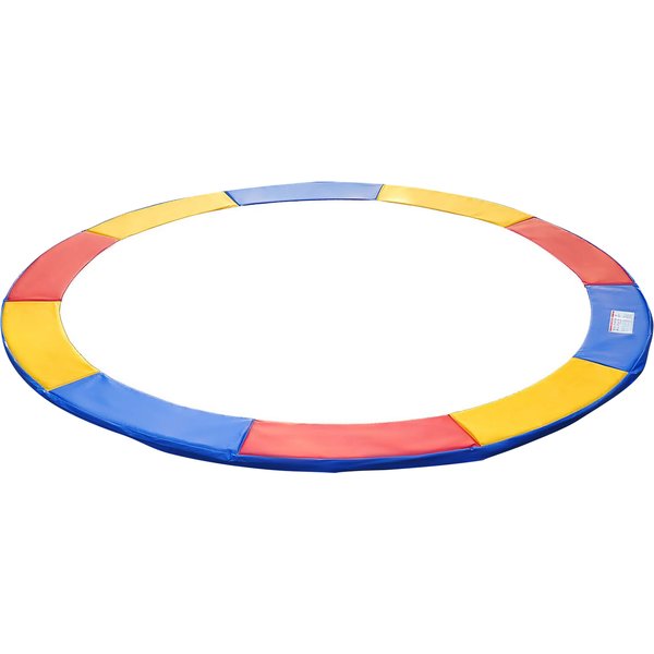 HOMCOM Trampolin Zubehör Set Sicherheitsnetz, Randabdeckung Ø 244cm Bunt, Wetterplane & Leiter für 8ft 10ft 12ft 15ft Aosom