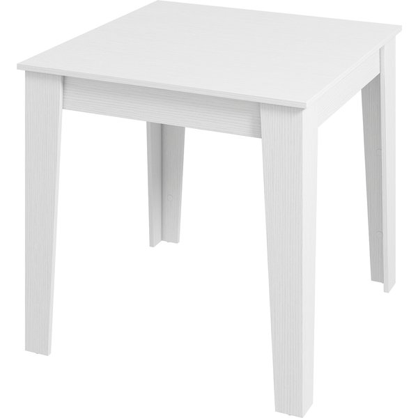 HOMCOM Dining Table for 4, 80L x 80W x 75Hcm, Modern Square Kitchen Table, White | Aosom Ireland
