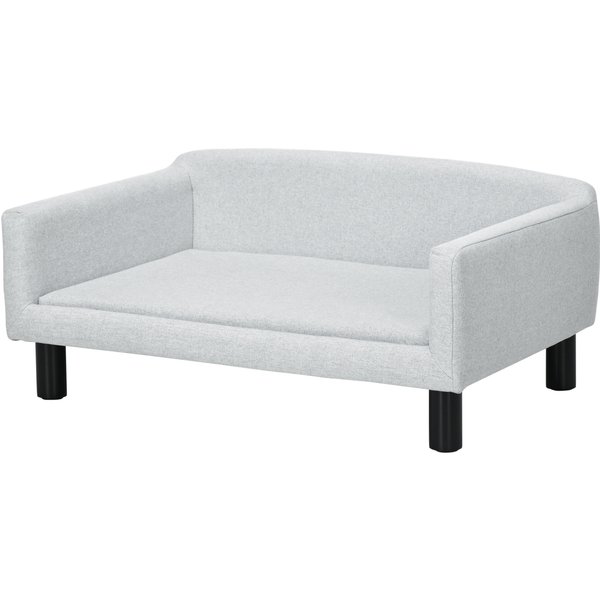 PawHut Hundesofa stilvolles Haustiersofa mit Bezug & Holzbeinen 82x54x36cm für kleine Hunde und Katzen Aosom.de
