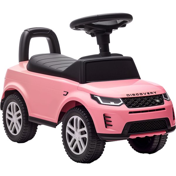 AIYAPLAY LAND ROVER DISCOVERY Rutschauto, Rutschfahrzeug mit Hupe, Motorgeräuschen, Kinderfahrzeug mit Stauraum unter dem Sitz, für Kinder von 18-36 Monaten, Rosa Aosom