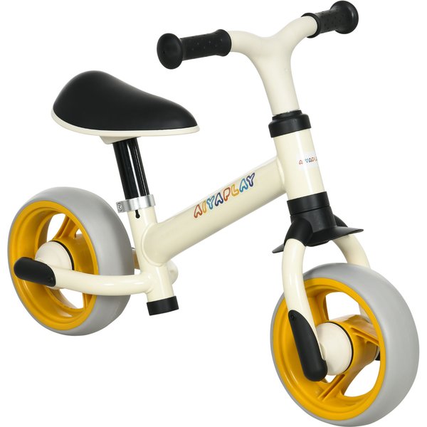 AIYAPLAY 8" Balance Bike, Lightweight Training Bike for Children, with Adjustable Seat, EVA Wheels, Easy installation - Orange Aosom UK
