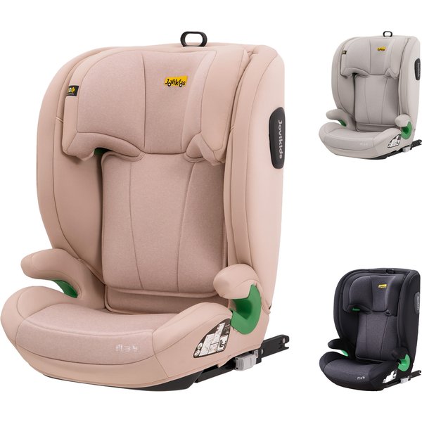 Highback Booster Seat with ISOFIX and I-Size R129, Adjustable Car Seat with 10-Position Headrest for 100-150 cm, 44L x 46W x 80H cm, Pink Aosom UK