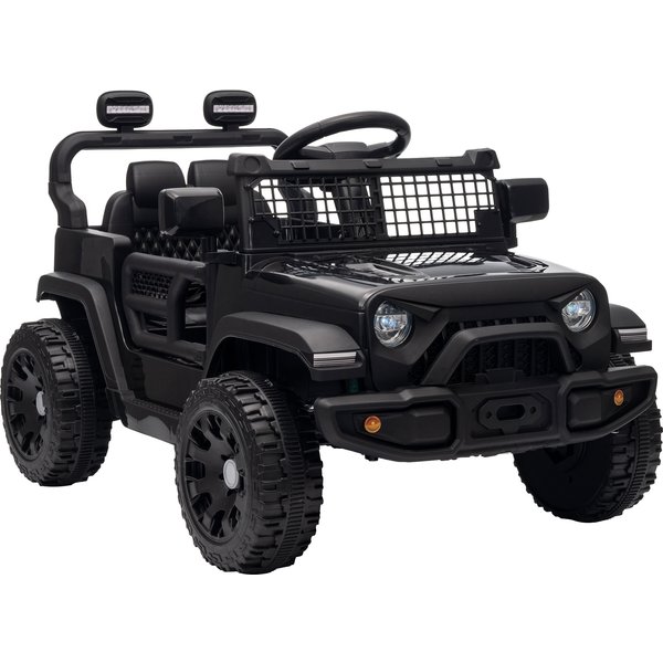 Aiyaplay Voiture ÉLectrique Enfants 12V, Buggy ÉLectrique Enfants, 2-4 Km/H, 2 Moteurs, TéLéCommande, Batterie Lithium, Noir-image