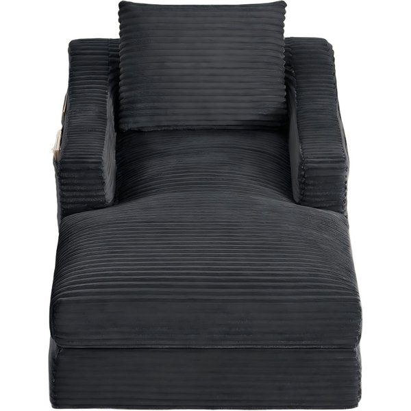 Knochenloses Cord-Freizeitsofa, Dunkelgrau Aosom.de