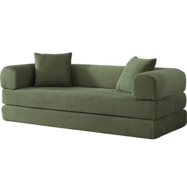 Tatami Style Boneless Sofa Combination Seat,Grün Aosom.de