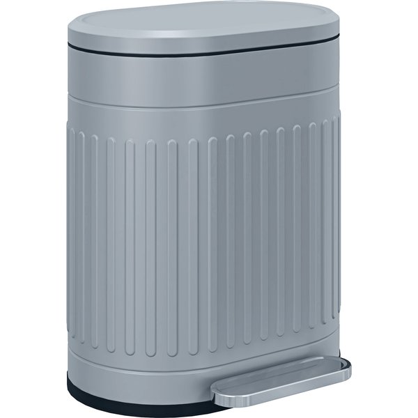 HOMCOM Mülleimer 20L Treteimer Abfalleimer mit Deckel und Fußpedal, Müllbehälter mit herausnehmbarem Inneneimer, Soft-Close-Funktion für Wohnzimmer, Büro, Grau, 36,5 x 31,2 x 45 cm Aosom