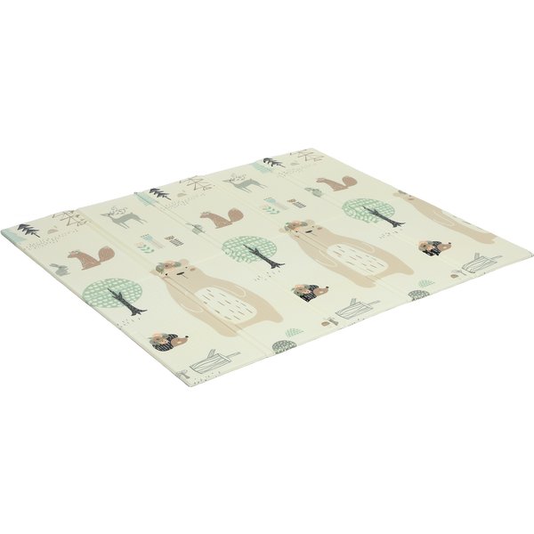 Aiyaplay Tapis De Jeu Pour Enfant Bebe, Tapis D'éVeil BéBé Pliable éPais RéVersible En Mousse, 196 X 176 X 1,5 Cm, Multicolore-image