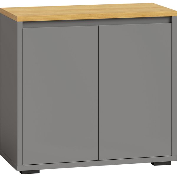 HOMCOM Kitchen Sideboard, Storage Cabinet with Double Doors and Adjustable Shelf for Living Room, Entryway, Grey | Aosom Ireland