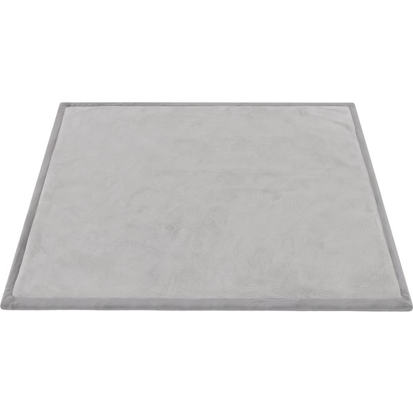 AIYAPLAY Krabbelmatte 3 cm dicke Spielmatte Baby mit weicher Flanell 150 x 180 cm rutschfest wasserabweisend Krabbeldecke Kindermatte für Innen & Outdoor, für Kinder 0-3 Jahre Hellgrau Aosom