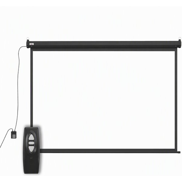 HOMCOM Beamer Leinwand 203 x 152 cm 100 Zoll 4:3 HD 4K Projektionsleinwand Elektrische Motor Leinwand mit Fernbedienung für Heimkino oder Präsentationen Schwarz Aosom