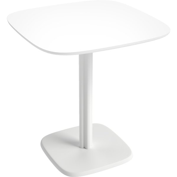 HOMCOM Esstisch, Küchentisch für 4 Personen, 70 x 70 cm Quadratischer Moderner Esszimmertisch Holztisch für Küche, Esszimmer, Weiß Aosom