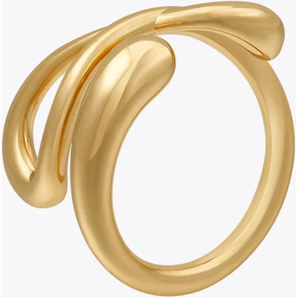 Anillos Mujer Irregular Knot Adjustable Ring For Women Gold Color Fashion Jewelry Rings Simple Office Dropship 234201