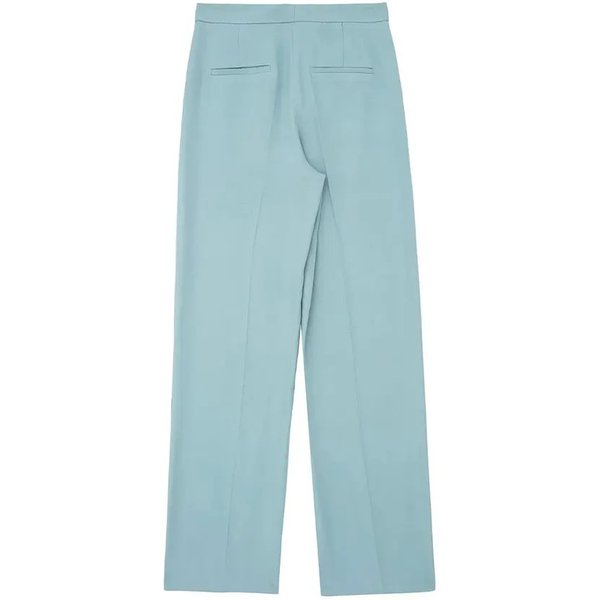 Autumn Women Casual Waistcoat Pants Set Single Breasted V Neck Tank Tops + High Waist Zipper Office Lady Chic Trousers Suit