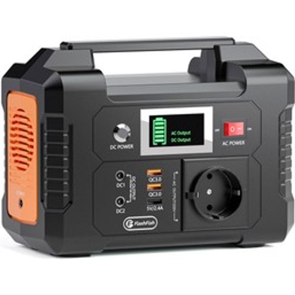 Flashfish E200 200W Portable Power Station 151Wh Lithium Battery 1X Pure Sine Wave AC220V Output For Rv Camping Van-image