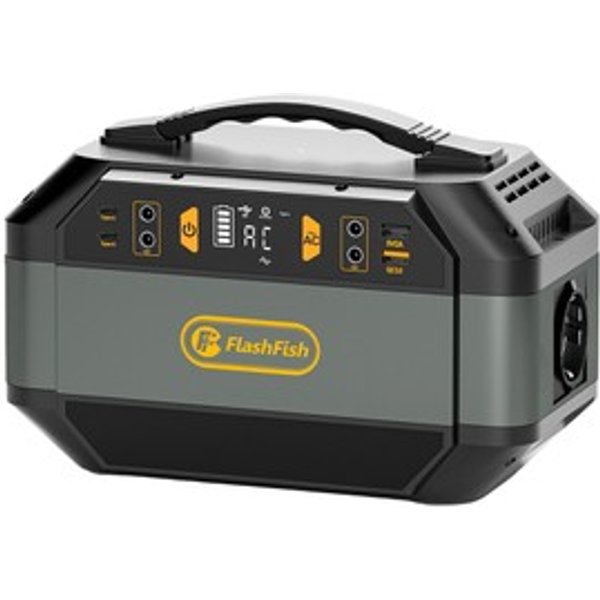 Flashfish P56 Portable Power Station 2886Wh78000Mah Battery Pack Solar Generator 330W Ac Output 600W Peak Output 230V Pure Sine Wave 9 Outlets Led Display-image