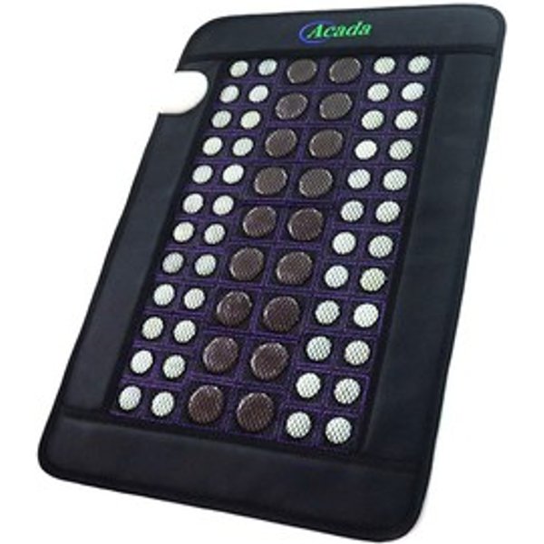 Acada Tapis Chauffant Infrarouge Lointain 60×40 Cm Tapis De ThéRapie Infrarouge En Jade Et Tourmaline TempéRature Et Minuterie RéGlables Soulagement Profond Des Douleurs Musculaires Et Chaleur Hivernale-image
