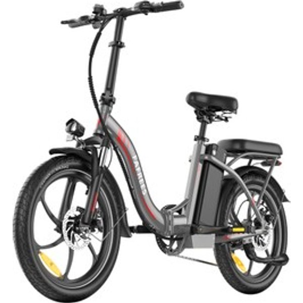 Fafrees F20+ VéLo éLectrique Pliable Moteur 250 W Batterie 36 V 20 Ah Pneus 20 X 3 Pouces Vitesse Maximale 25 Kmh Autonomie Maximale 90 Km Freins à Disque Suspension Avant Transmission Shimano 7 Vitesses Gris-image